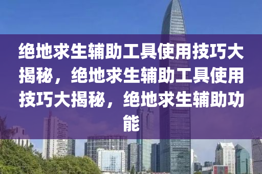 绝地求生辅助工具使用技巧大揭秘，绝地求生辅助工具使用技巧大揭秘，绝地求生辅助功能