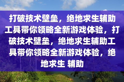 打破技术壁垒，绝地求生辅助工具带你领略全新游戏体验，打破技术壁垒，绝地求生辅助工具带你领略全新游戏体验，绝地求生 辅助