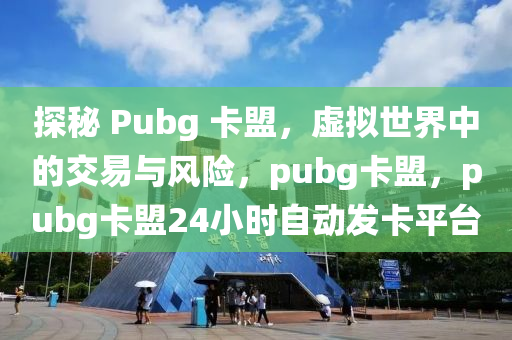 探秘 Pubg 卡盟，虚拟世界中的交易与风险，pubg卡盟，pubg卡盟24小时自动发卡平台