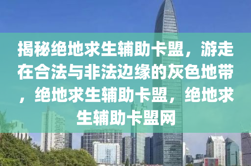 揭秘绝地求生辅助卡盟，游走在合法与非法边缘的灰色地带，绝地求生辅助卡盟，绝地求生辅助卡盟网