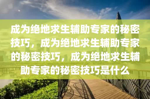 成为绝地求生辅助专家的秘密技巧，成为绝地求生辅助专家的秘密技巧，成为绝地求生辅助专家的秘密技巧是什么