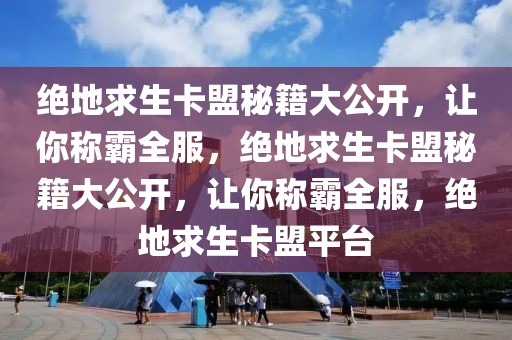 绝地求生卡盟秘籍大公开，让你称霸全服，绝地求生卡盟秘籍大公开，让你称霸全服，绝地求生卡盟平台