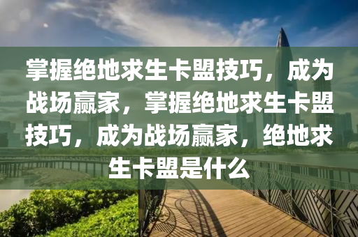 掌握绝地求生卡盟技巧，成为战场赢家，掌握绝地求生卡盟技巧，成为战场赢家，绝地求生卡盟是什么