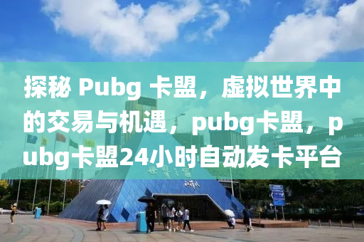 探秘 Pubg 卡盟，虚拟世界中的交易与机遇，pubg卡盟，pubg卡盟24小时自动发卡平台