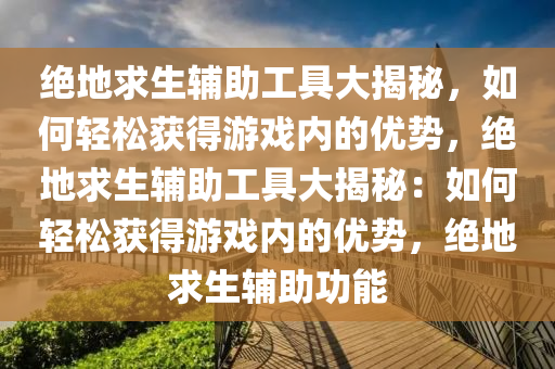 绝地求生辅助工具大揭秘，如何轻松获得游戏内的优势，绝地求生辅助工具大揭秘：如何轻松获得游戏内的优势，绝地求生辅助功能