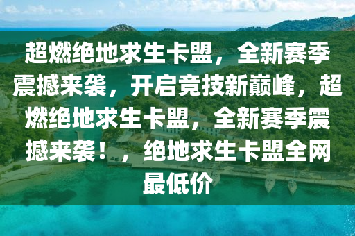 超燃绝地求生卡盟，全新赛季震撼来袭，开启竞技新巅峰，超燃绝地求生卡盟，全新赛季震撼来袭！，绝地求生卡盟全网最低价