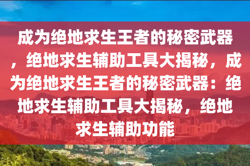 成为绝地求生王者的秘密武器，绝地求生辅助工具大揭秘，成为绝地求生王者的秘密武器：绝地求生辅助工具大揭秘，绝地求生辅助功能