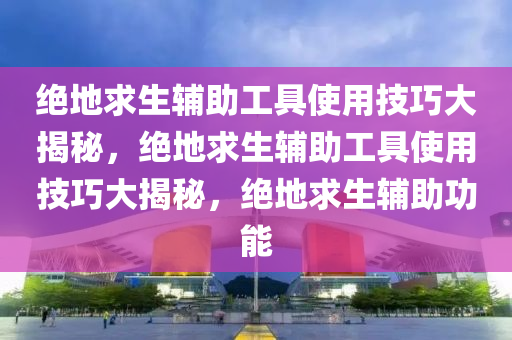 绝地求生辅助工具使用技巧大揭秘，绝地求生辅助工具使用技巧大揭秘，绝地求生辅助功能