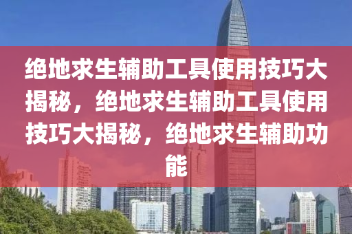 绝地求生辅助工具使用技巧大揭秘，绝地求生辅助工具使用技巧大揭秘，绝地求生辅助功能