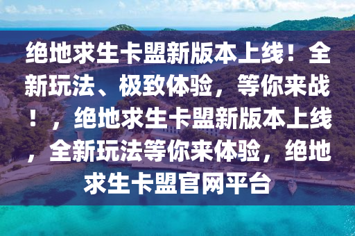 绝地求生卡盟新版本上线！全新玩法、极致体验，等你来战！，绝地求生卡盟新版本上线，全新玩法等你来体验，绝地求生卡盟官网平台