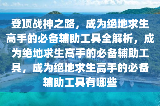 登顶战神之路，成为绝地求生高手的必备辅助工具全解析，成为绝地求生高手的必备辅助工具，成为绝地求生高手的必备辅助工具有哪些
